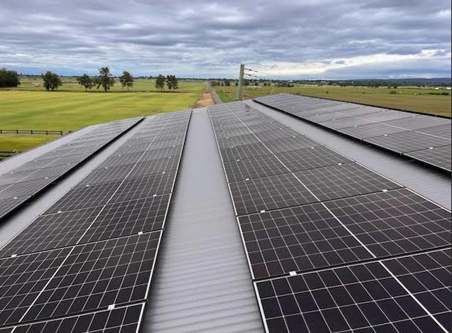 Commercial solar and battery installation in Young NSW